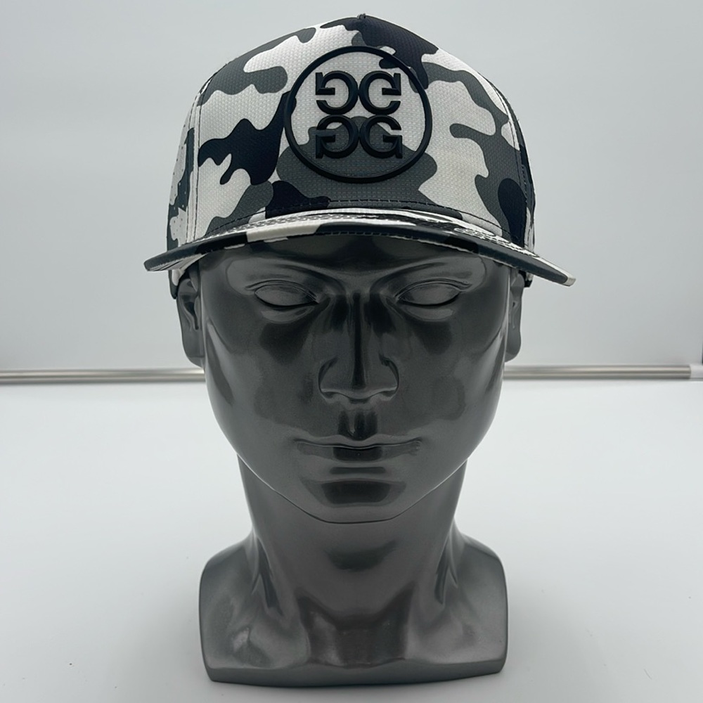 G/Fore Golf Cap Black and White Camo SnapBack